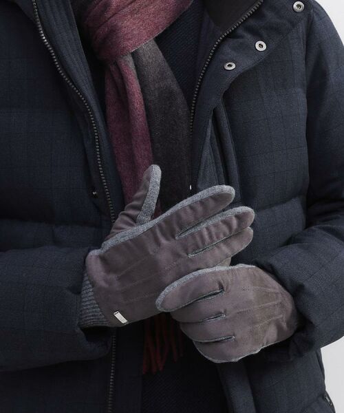 TAKEO KIKUCHI / タケオキクチ 手袋 | スエード調ニットコンビ ウォッシャブルグローブ | 詳細14