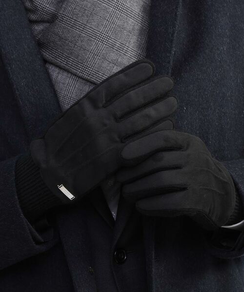 TAKEO KIKUCHI / タケオキクチ 手袋 | スエード調ニットコンビ ウォッシャブルグローブ | 詳細17