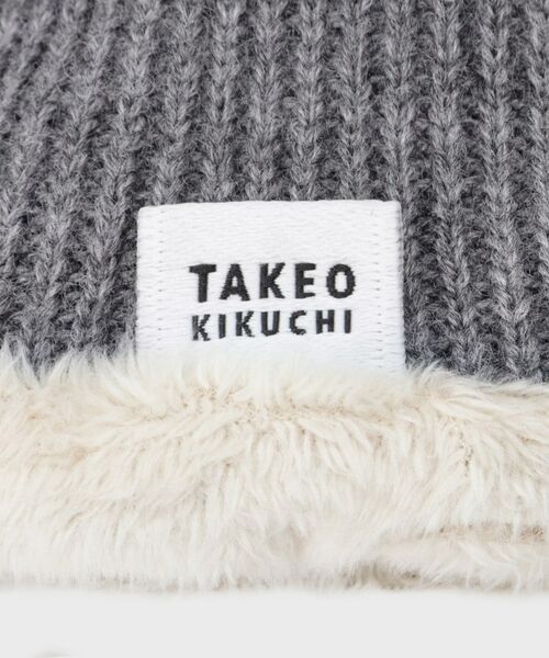 TAKEO KIKUCHI / タケオキクチ 手袋 | スエード調ニットコンビ ウォッシャブルグローブ | 詳細5