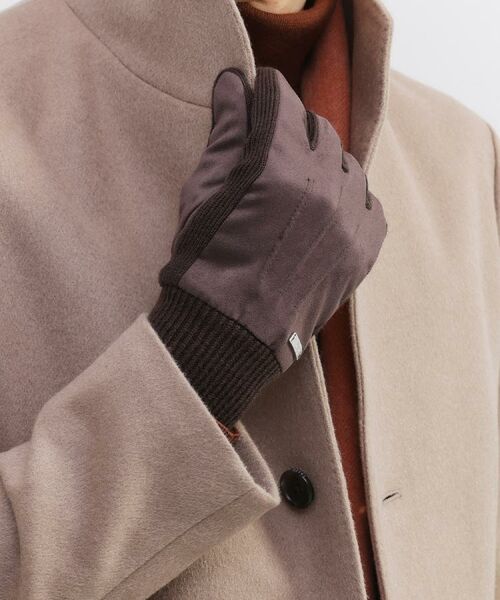 TAKEO KIKUCHI / タケオキクチ 手袋 | スエード調ニットコンビ ウォッシャブルグローブ | 詳細7