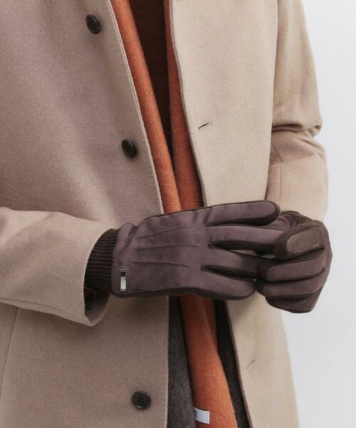 TAKEO KIKUCHI / タケオキクチ 手袋 | スエード調ニットコンビ ウォッシャブルグローブ | 詳細8