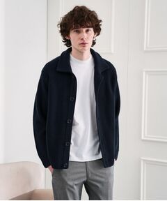 TAKEO KIKUCHI / タケオキクチ カーディガン・ボレロ | タスマニアウール混畦編みカーディガン