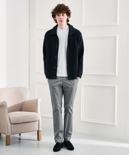 TAKEO KIKUCHI / タケオキクチ カーディガン・ボレロ | タスマニアウール混畦編みカーディガン | 詳細10
