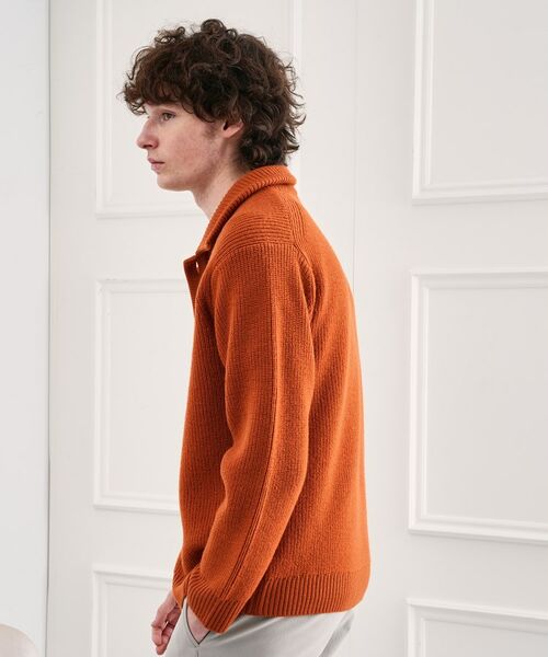 TAKEO KIKUCHI / タケオキクチ カーディガン・ボレロ | タスマニアウール混畦編みカーディガン | 詳細13