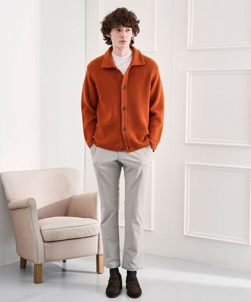 TAKEO KIKUCHI / タケオキクチ カーディガン・ボレロ | タスマニアウール混畦編みカーディガン | 詳細14