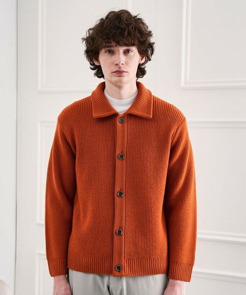 TAKEO KIKUCHI / タケオキクチ カーディガン・ボレロ | タスマニアウール混畦編みカーディガン | 詳細2