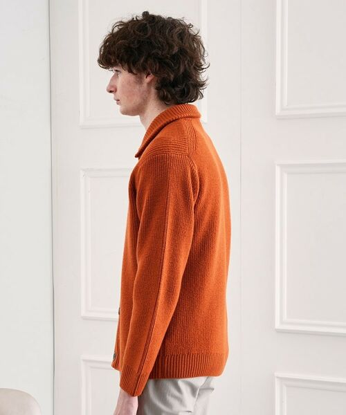 TAKEO KIKUCHI / タケオキクチ カーディガン・ボレロ | タスマニアウール混畦編みカーディガン | 詳細3