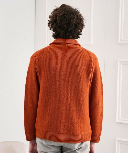 TAKEO KIKUCHI / タケオキクチ カーディガン・ボレロ | タスマニアウール混畦編みカーディガン | 詳細4