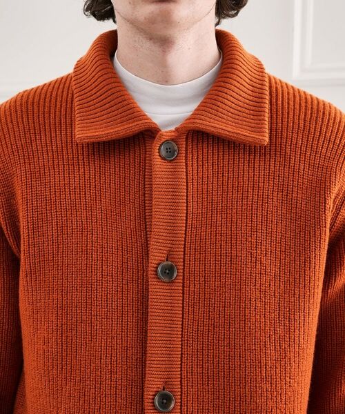 TAKEO KIKUCHI / タケオキクチ カーディガン・ボレロ | タスマニアウール混畦編みカーディガン | 詳細5
