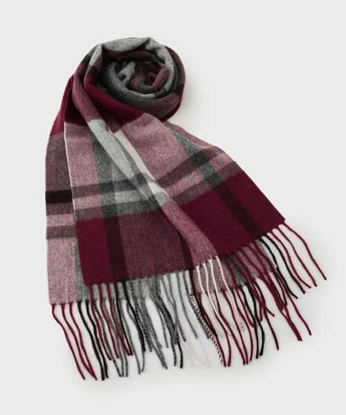 TAKEO KIKUCHI / タケオキクチ マフラー・ショール・スヌード・ストール | チェックカシミヤマフラー | 詳細1