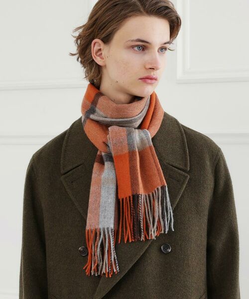 TAKEO KIKUCHI / タケオキクチ マフラー・ショール・スヌード・ストール | チェックカシミヤマフラー | 詳細19