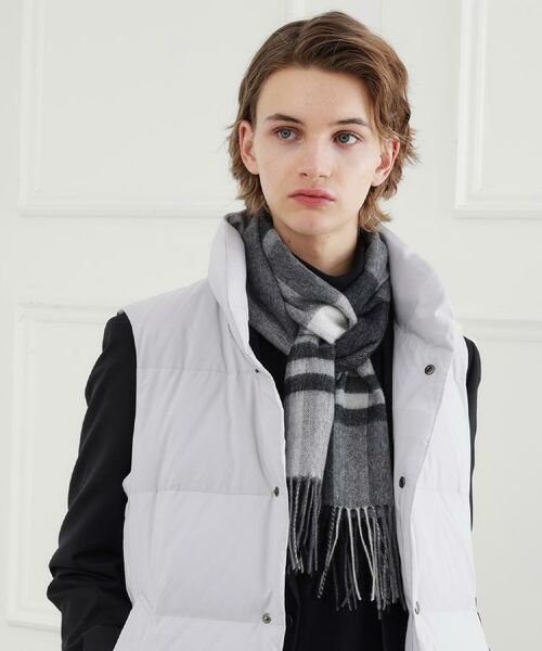 TAKEO KIKUCHI / タケオキクチ マフラー・ショール・スヌード・ストール | チェックカシミヤマフラー | 詳細21