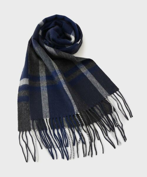 TAKEO KIKUCHI / タケオキクチ マフラー・ショール・スヌード・ストール | チェックカシミヤマフラー | 詳細9