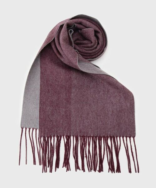 TAKEO KIKUCHI / タケオキクチ マフラー・ショール・スヌード・ストール | カシミヤブレンド リバーシブルマフラー | 詳細1
