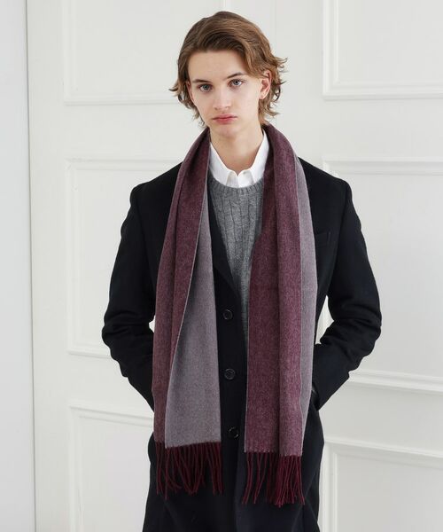 TAKEO KIKUCHI / タケオキクチ マフラー・ショール・スヌード・ストール | カシミヤブレンド リバーシブルマフラー | 詳細21