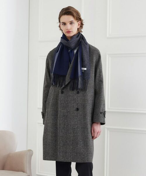 TAKEO KIKUCHI / タケオキクチ マフラー・ショール・スヌード・ストール | カシミヤブレンドパネルマフラー | 詳細12