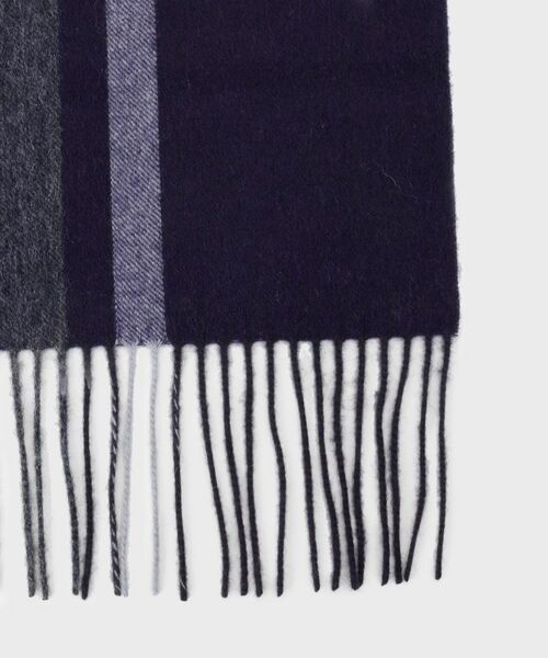 TAKEO KIKUCHI / タケオキクチ マフラー・ショール・スヌード・ストール | カシミヤブレンドパネルマフラー | 詳細2
