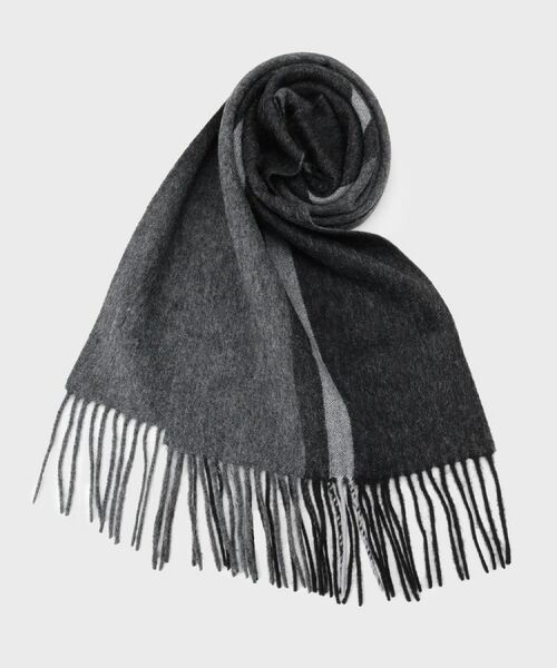 TAKEO KIKUCHI / タケオキクチ マフラー・ショール・スヌード・ストール | カシミヤブレンドパネルマフラー | 詳細9