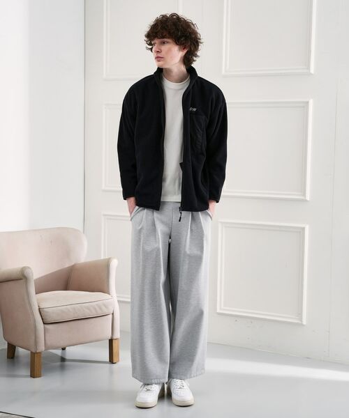 TAKEO KIKUCHI / タケオキクチ レザーブルゾン・ジャケット | TKDWフリースジャケット | 詳細12