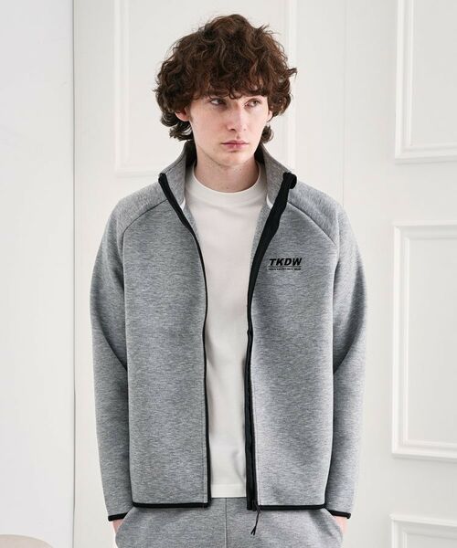 TAKEO KIKUCHI / タケオキクチ レザーブルゾン・ジャケット | TKDWダンボールニットブルゾン | 詳細14