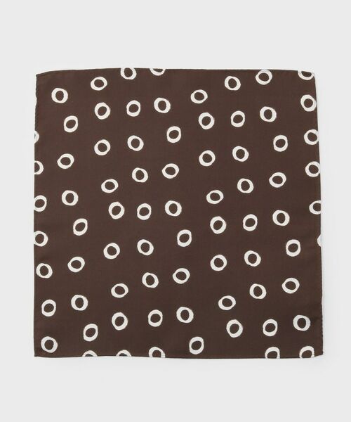 TAKEO KIKUCHI / タケオキクチ ハンカチ | 手書きサークルドットチーフ | 詳細1