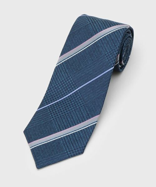 TAKEO KIKUCHI / タケオキクチ ネクタイ | 【縁起の良いネクタイ】PNJ番千鳥グレンプレイドネクタイ（グリーン(322)）