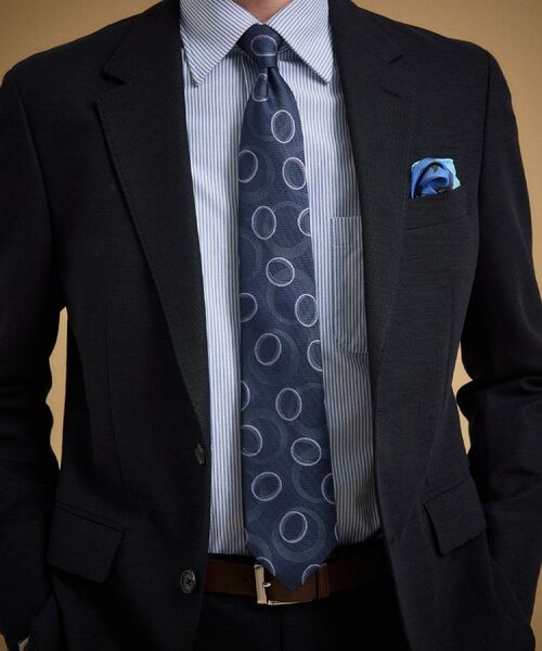 TAKEO KIKUCHI / タケオキクチ ネクタイ | 【縁起の良いネクタイ】PNJ 巴（ともえ）紋ジオメトリックネクタイ | 詳細10