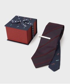 TAKEO KIKUCHI / タケオキクチ ネクタイ | クラシックシャドーストライプタイバーBOXセット