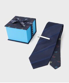 TAKEO KIKUCHI / タケオキクチ ネクタイ | クラシックシャドーストライプタイバーBOXセット