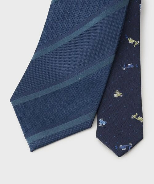 TAKEO KIKUCHI / タケオキクチ ネクタイ | 【BOXセット】クラシックシャドーストライプ ネクタイ＆タイバー | 詳細10