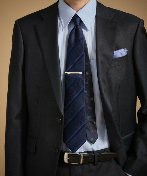 TAKEO KIKUCHI / タケオキクチ ネクタイ | 【BOXセット】クラシックシャドーストライプ ネクタイ＆タイバー | 詳細16