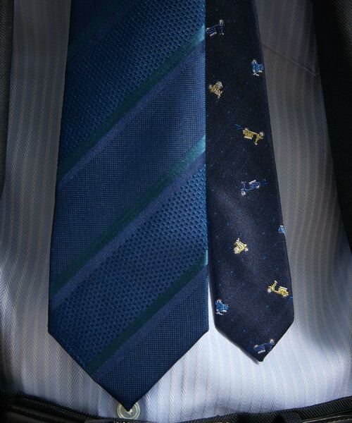 TAKEO KIKUCHI / タケオキクチ ネクタイ | 【BOXセット】クラシックシャドーストライプ ネクタイ＆タイバー | 詳細22