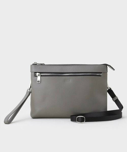 TAKEO KIKUCHI / タケオキクチ クラッチ・パーティバッグ | レザー2WAYクラッチバッグ（チャコールグレー(013)）