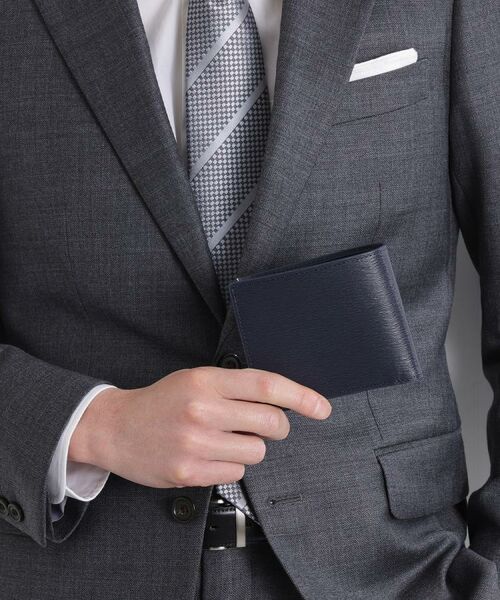 TAKEO KIKUCHI / タケオキクチ 財布・コインケース・マネークリップ | 水シボレザー2つ折り財布 | 詳細9