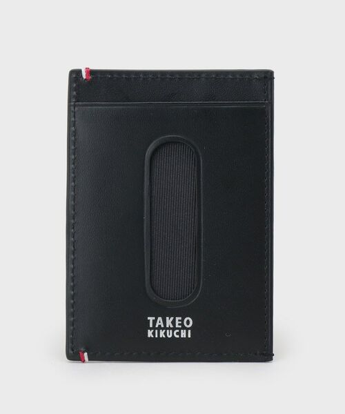 TAKEO KIKUCHI / タケオキクチ 服飾雑貨 | 水シボレザー単パスケース（ブラック(019)）