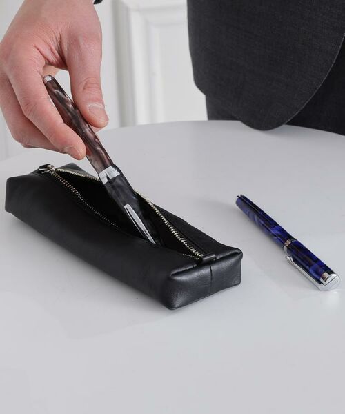TAKEO KIKUCHI / タケオキクチ ステーショナリー | レザーペンケース | 詳細11