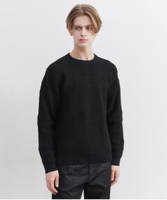 TAKEO KIKUCHI / タケオキクチ ニット・セーター | 畦編みチェック プルオーバーニット