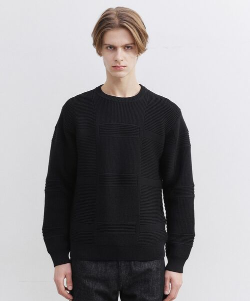 TAKEO KIKUCHI / タケオキクチ ニット・セーター | 畦編みチェック プルオーバーニット | 詳細10