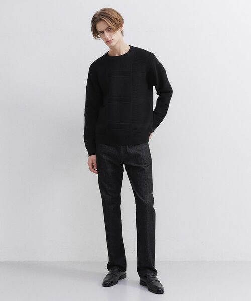 TAKEO KIKUCHI / タケオキクチ ニット・セーター | 畦編みチェック プルオーバーニット | 詳細12