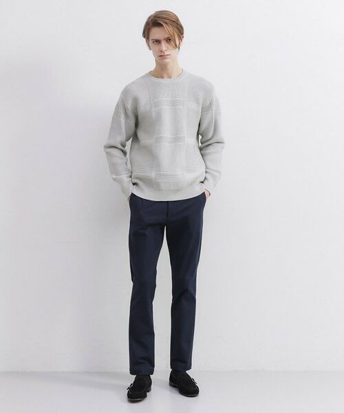TAKEO KIKUCHI / タケオキクチ ニット・セーター | 畦編みチェック プルオーバーニット | 詳細16