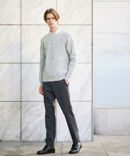 TAKEO KIKUCHI / タケオキクチ ニット・セーター | 畦編みチェック プルオーバーニット | 詳細19