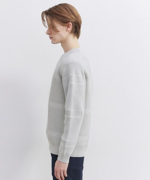 TAKEO KIKUCHI / タケオキクチ ニット・セーター | 畦編みチェック プルオーバーニット | 詳細5