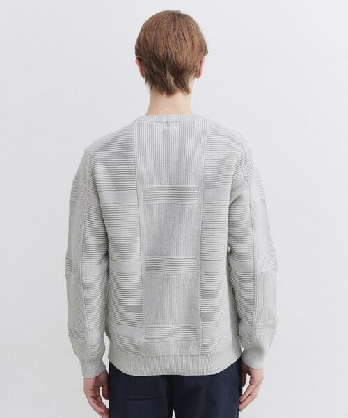 TAKEO KIKUCHI / タケオキクチ ニット・セーター | 畦編みチェック プルオーバーニット | 詳細6