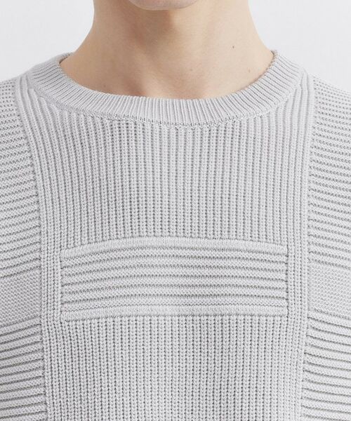 TAKEO KIKUCHI / タケオキクチ ニット・セーター | 畦編みチェック プルオーバーニット | 詳細7