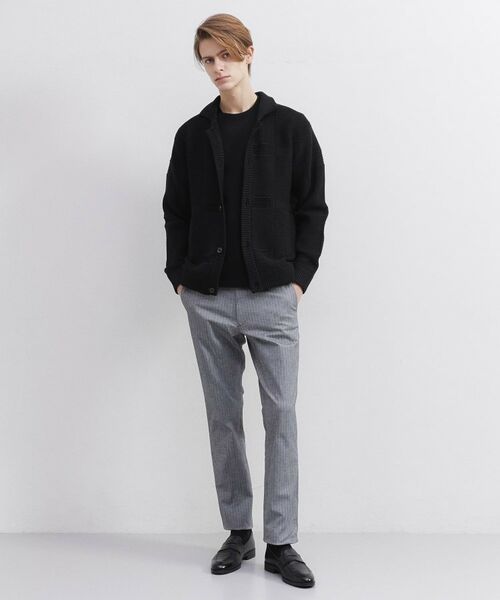 TAKEO KIKUCHI / タケオキクチ カーディガン・ボレロ | 畦編みチェック ニットカーディガン | 詳細10
