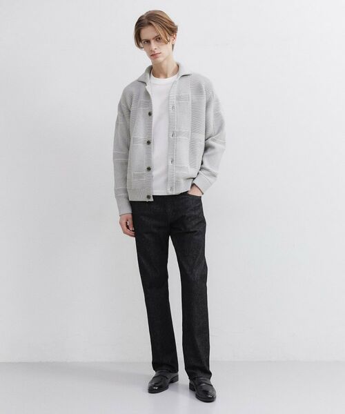 TAKEO KIKUCHI / タケオキクチ カーディガン・ボレロ | 畦編みチェック ニットカーディガン | 詳細16