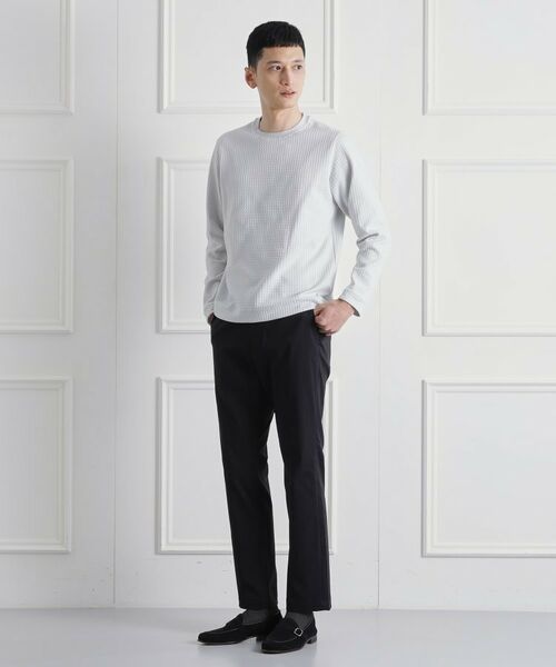 TAKEO KIKUCHI / タケオキクチ カットソー | 千鳥柄 ストレッチ プルオーバー | 詳細10