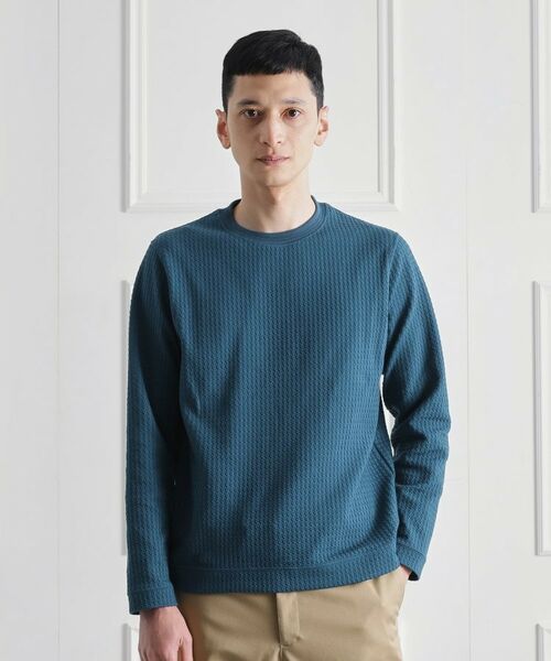 TAKEO KIKUCHI / タケオキクチ カットソー | 千鳥柄 ストレッチ プルオーバー | 詳細20