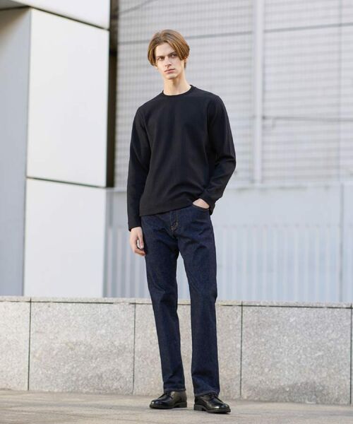 TAKEO KIKUCHI / タケオキクチ カットソー | 千鳥柄 ストレッチ プルオーバー | 詳細25