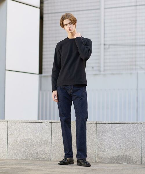 TAKEO KIKUCHI / タケオキクチ カットソー | 千鳥柄 ストレッチ プルオーバー | 詳細26